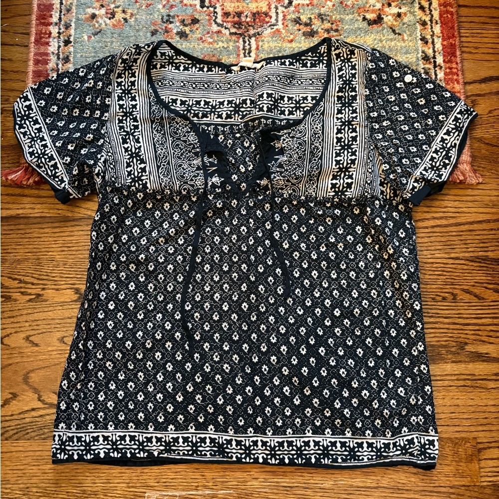 American Eagle bohemian 100% cotton floral Patterned Women's Top small